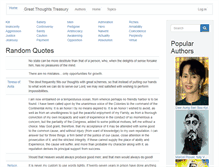 Tablet Screenshot of greatthoughtstreasury.com